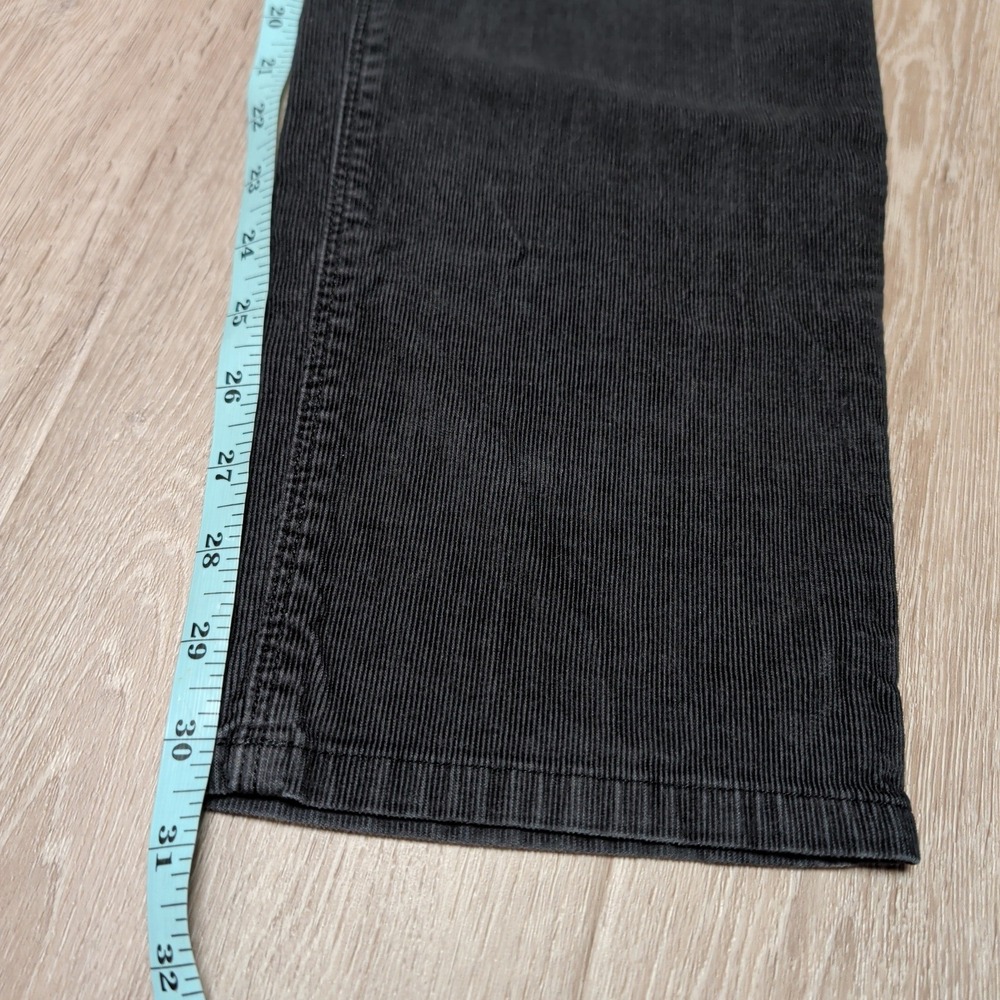 Eddie Bauer Womens 10 Boyfriend Corduroy Pants Charcoal Grey‎ Straight Leg 33x30 - Picture 6 of 7